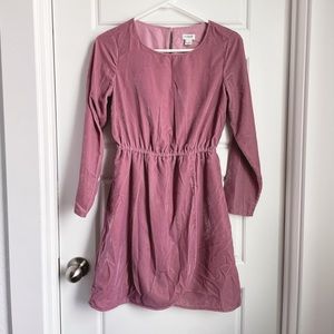 JCREW VELVET DRESS (SIZE 00)